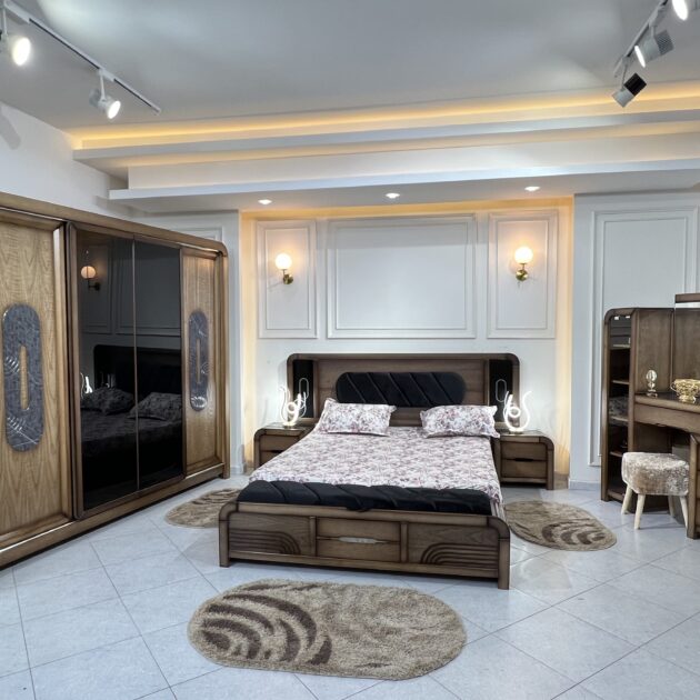 غرفة نوم موديل بيير - Chambre a Coucher Modele Pierre Marron