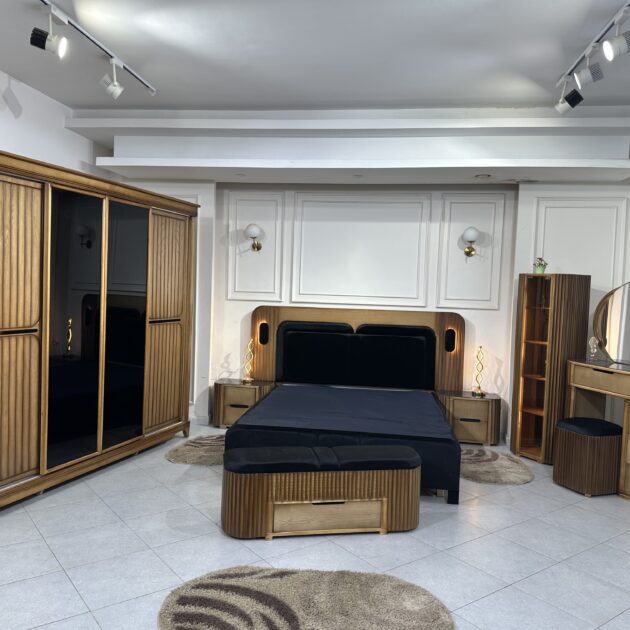 غرفة نوم موديل اليانا برو - Chambre a Coucher Modele Eliana Pro Marron