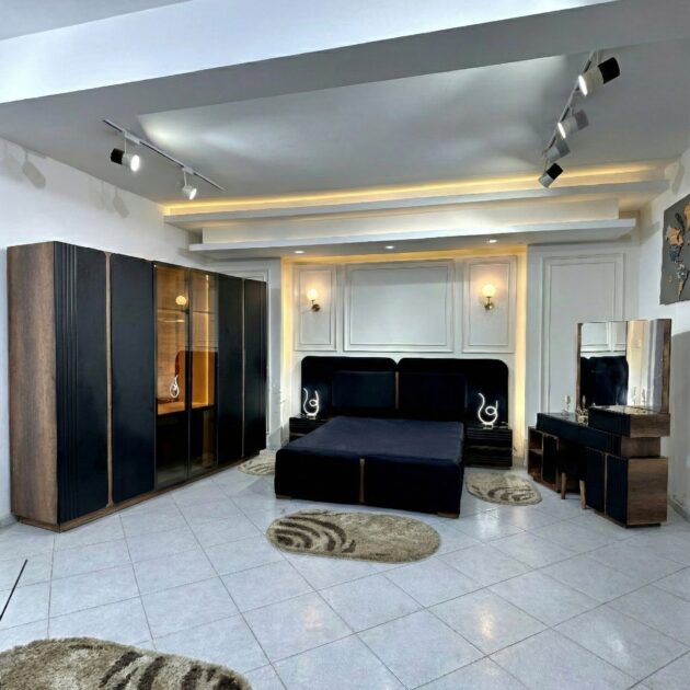 غرفة نوم موديل موناليزا Chambre a Coucher Modele Monaliza BLACK