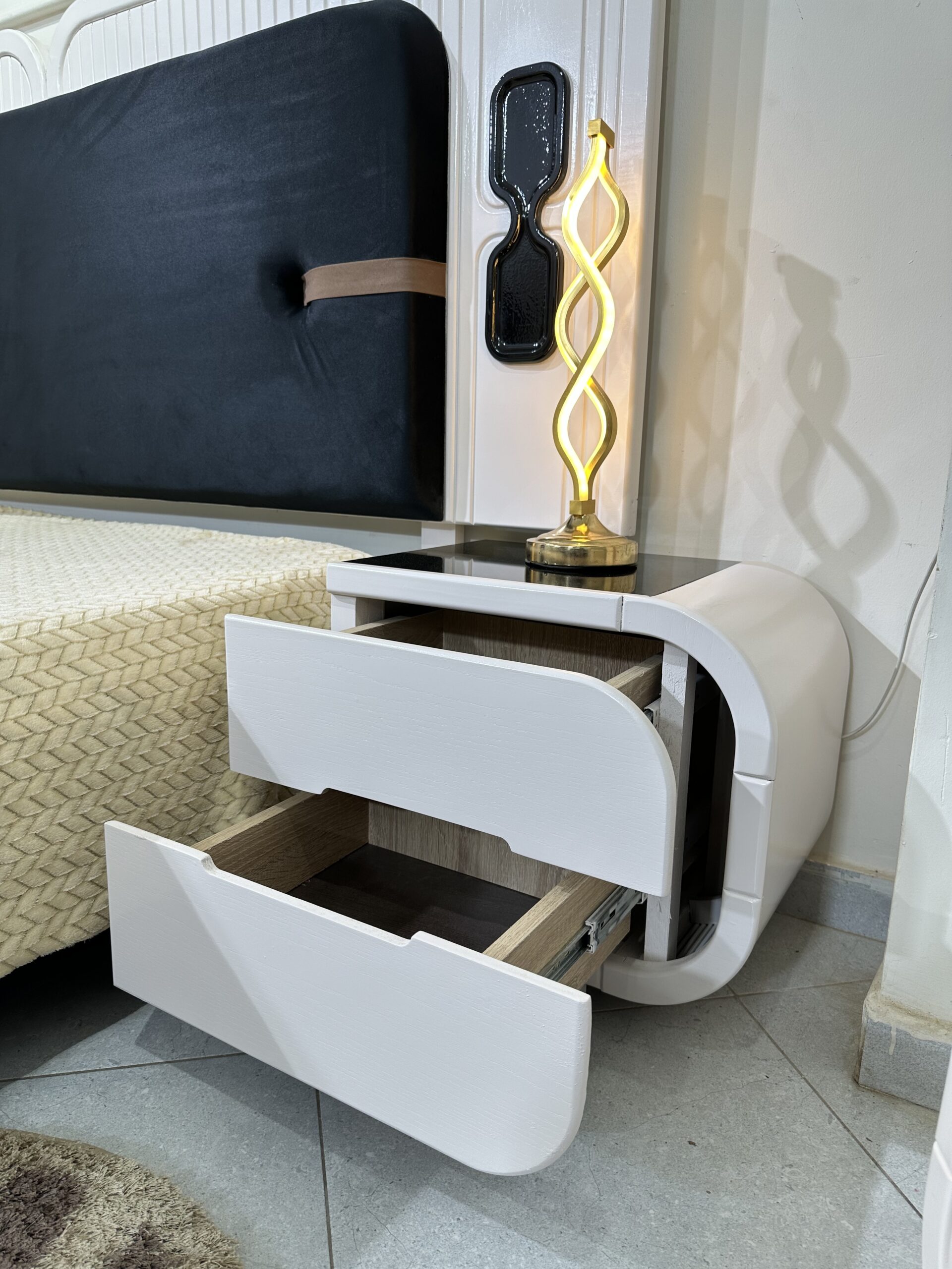 غرفة نوم موديل التميز Chambre a Coucher Modele Excellence Beige - الصورة 11