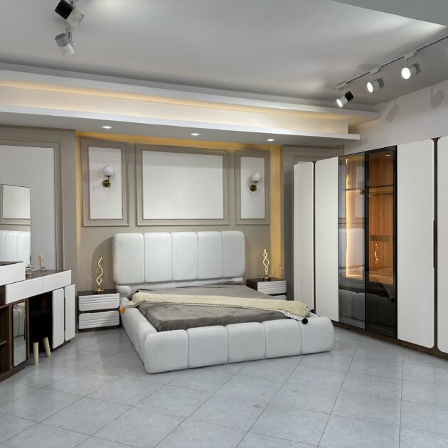 غرفة نوم موديل موناليزا Chambre a Coucher Modele Monaliza Beige