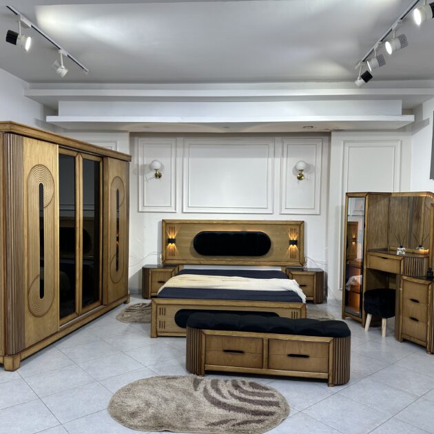 غرفة نوم موديل توليب Chambre a Coucher Modele Tulipe Marron